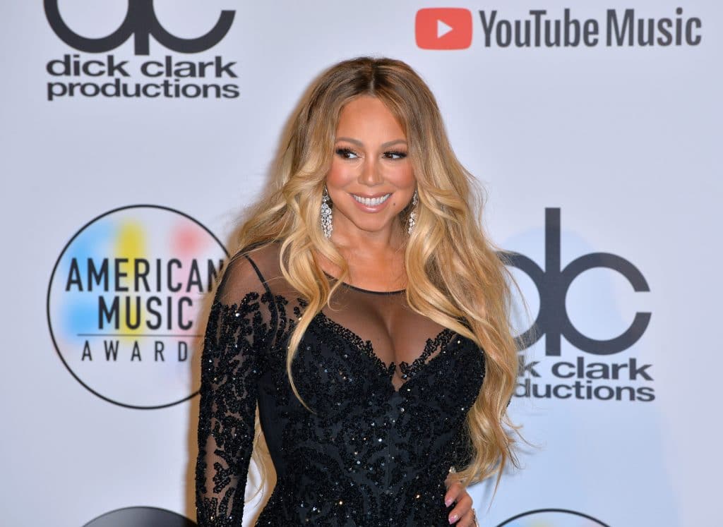 Mariah Carey at the 2018 American Music Awards.