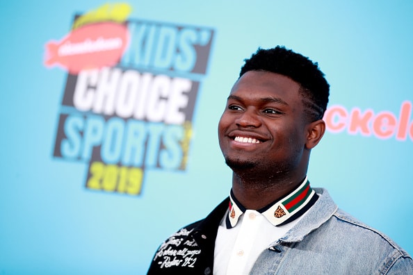 Zion Williamson on kid's choice.