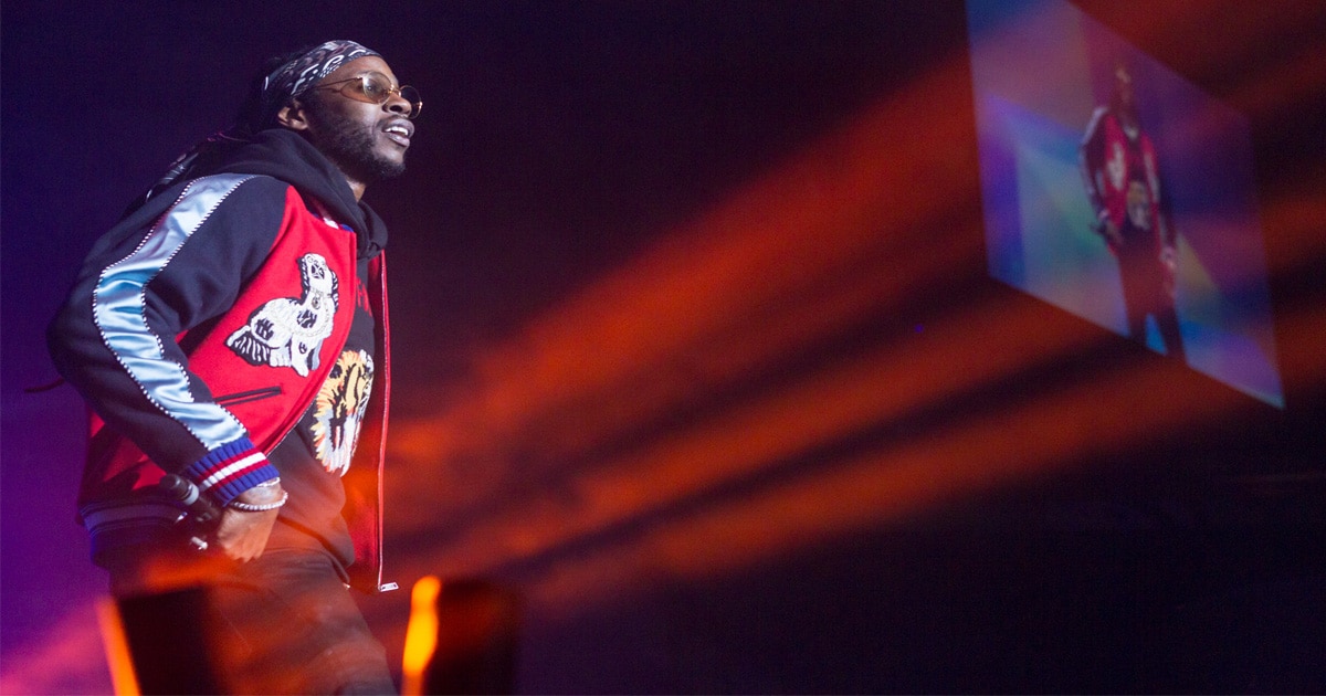 rapper 2 chainz performs at the 2nd annual v103 winterfest concert in 2016