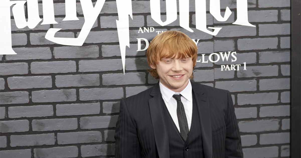 actor rupert grint attends harry potter and the deathly hallows premiere