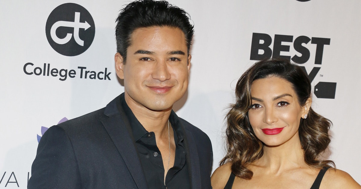 television personality mario lopez attends eva longoria foundation dinner with courtney laine mazza