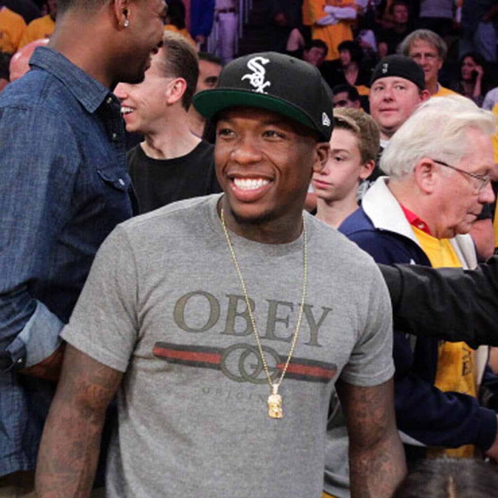 nba player nate robinson attends game 7 of the western conference quarterfinals