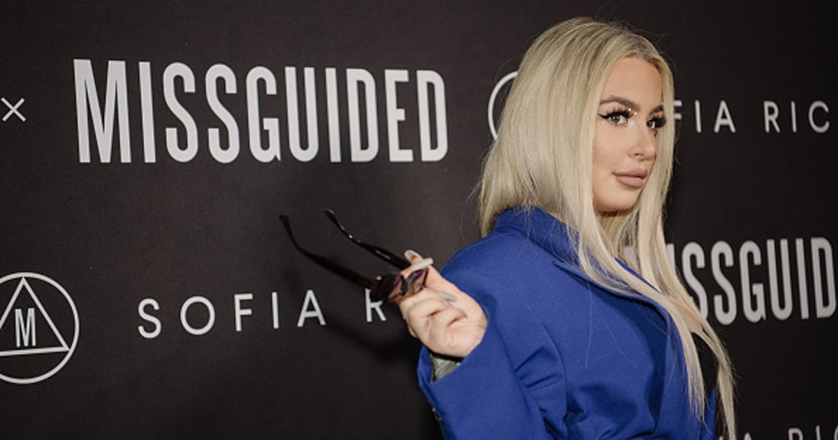 internet personality tana mongeau at the sofia richie missguided launch party