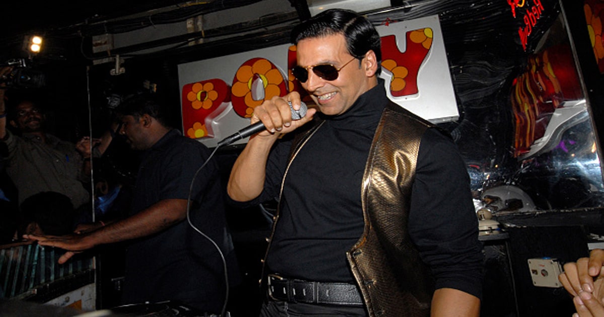 actor akshay kumar attends the film promotion action replay