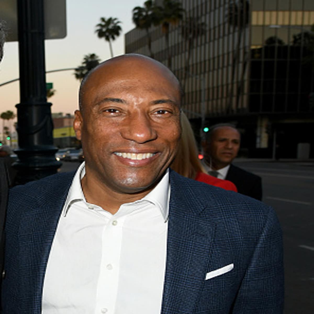 ceo byron allen arrives at the premiere chappaquiddick in 2018