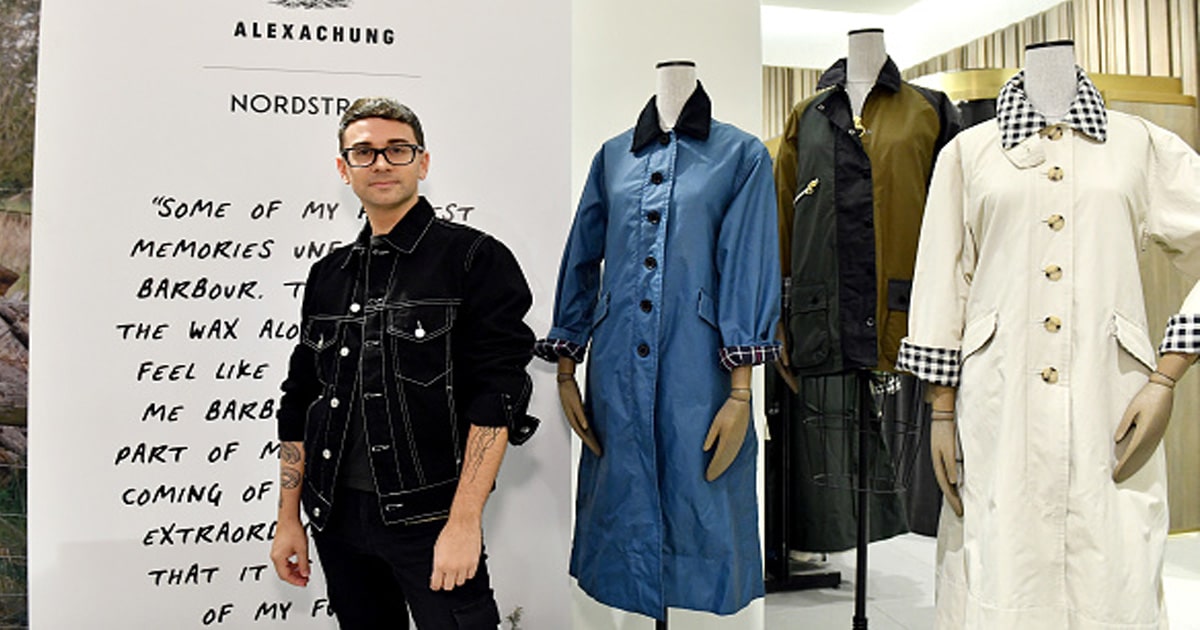 fashion icon christian siriano attends the barbour by alexachung fall 2019 collection