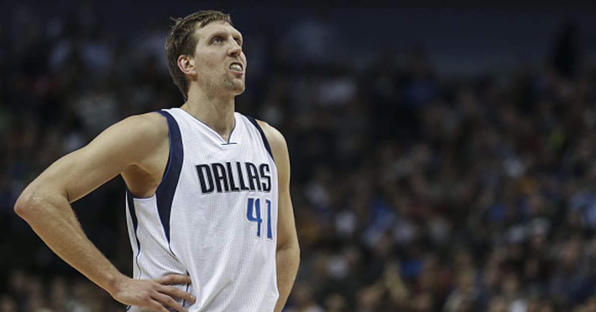 richest nba players Dirk Nowitzki #41 of the Dallas Mavericks in action against the Los Angeles Lakers