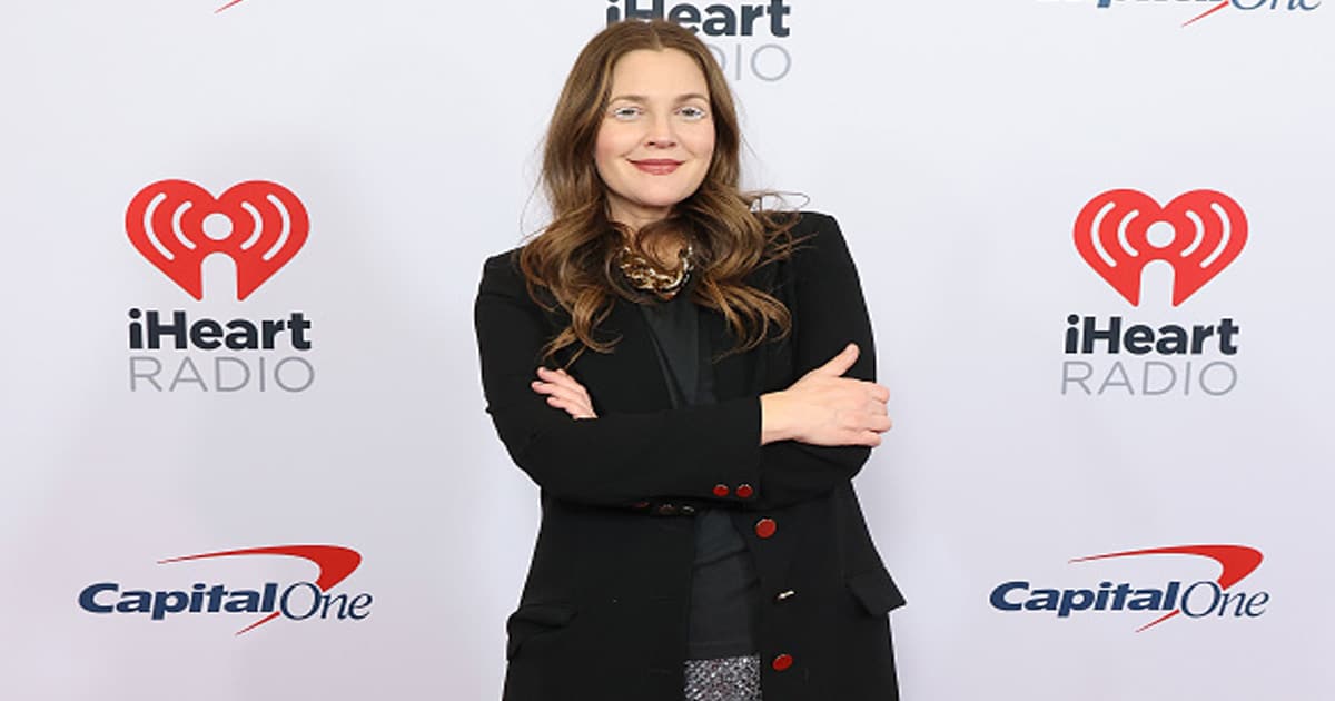richest actresses Drew Barrymore attends the 2021 Z100 IHeartRadio Jingle Ball Press Room