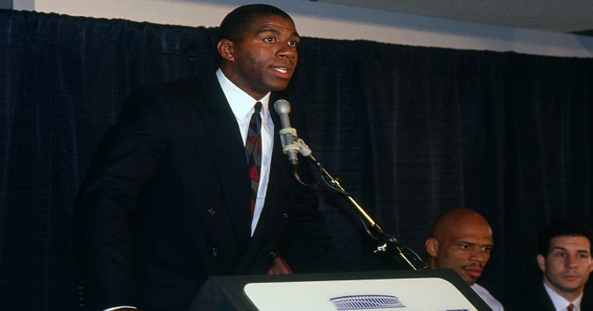 richest nba players Earvin Magic Johnson announces his retirement from basketball 