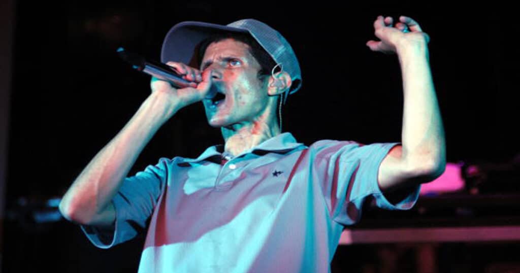 rapper mike d during MTV2 Presents: A LIFEbeat Benefit