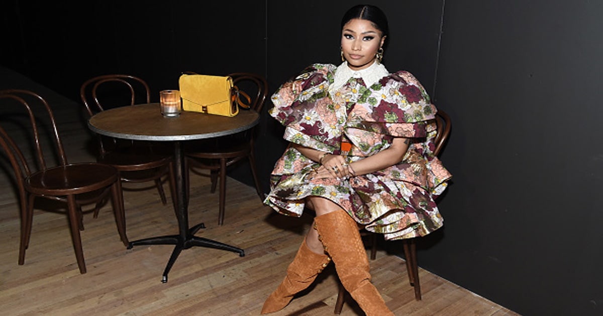 nicki minaj at the 2020 marc jacobs fall runway show