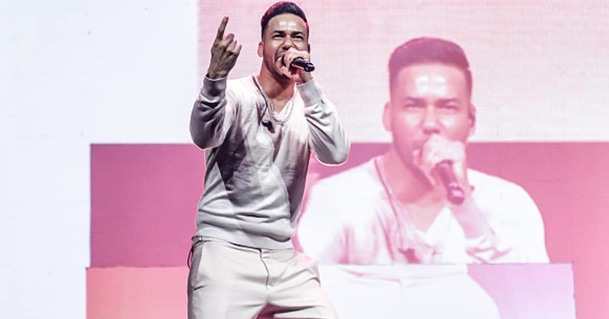 singer romeo santos on stage during immortal aventura tour