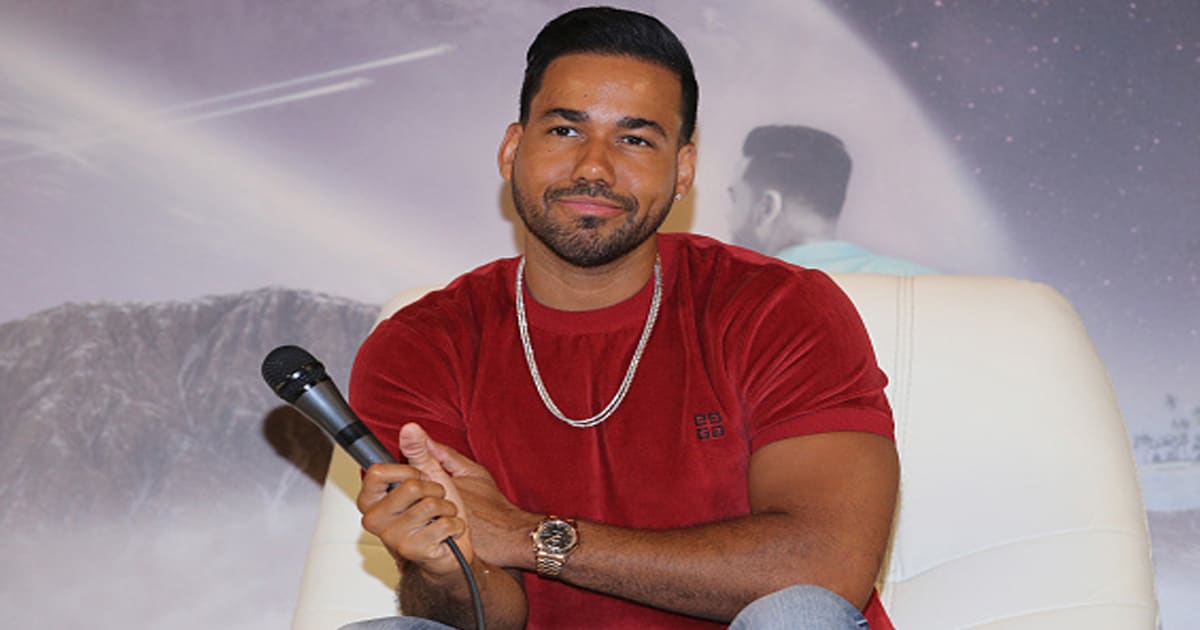 singer romeo santos gestures during press conference at hotel w 
