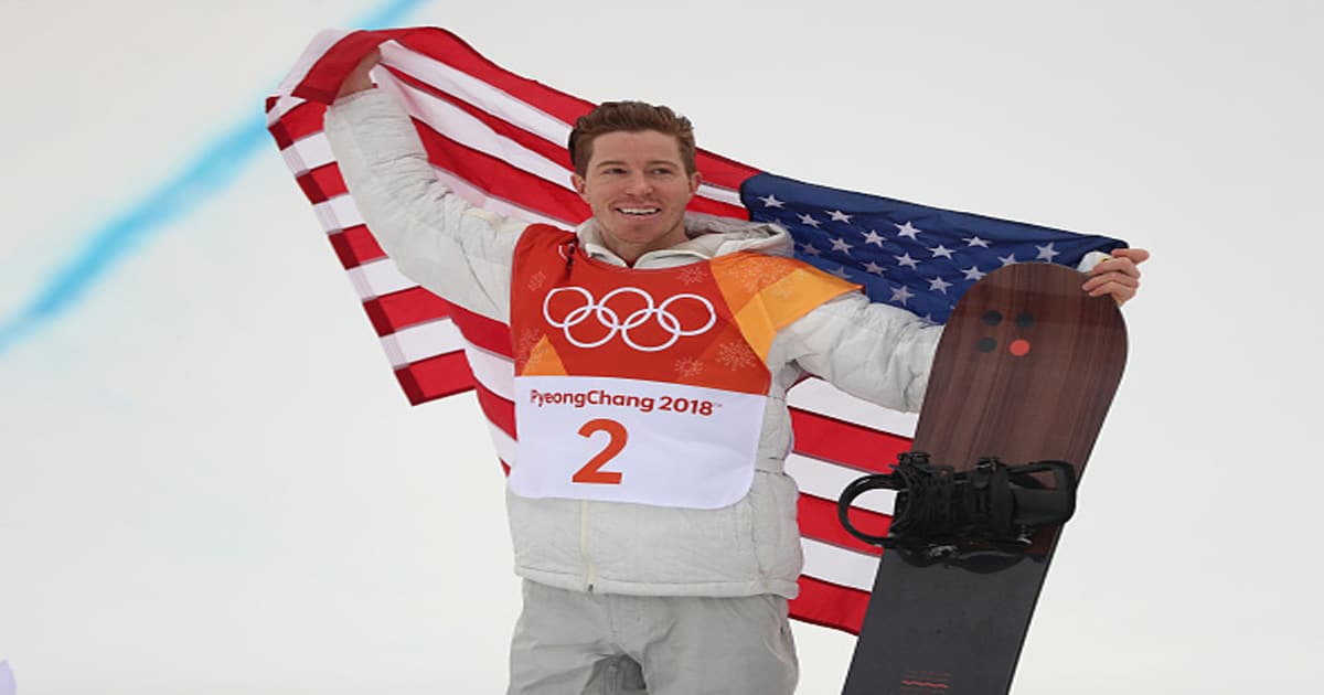 olympic snowboarder shaun white celebreates gold medal in 2018
