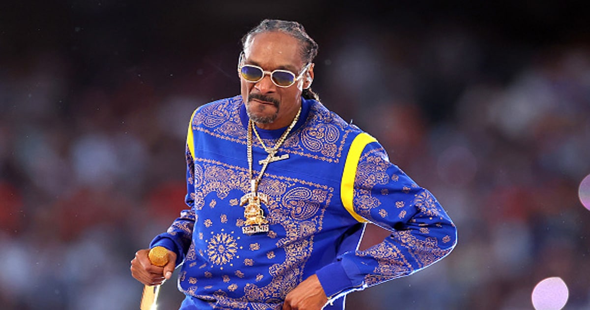 richest rappers snoop dogg performs during the Pepsi Super Bowl LVI Halftime Show