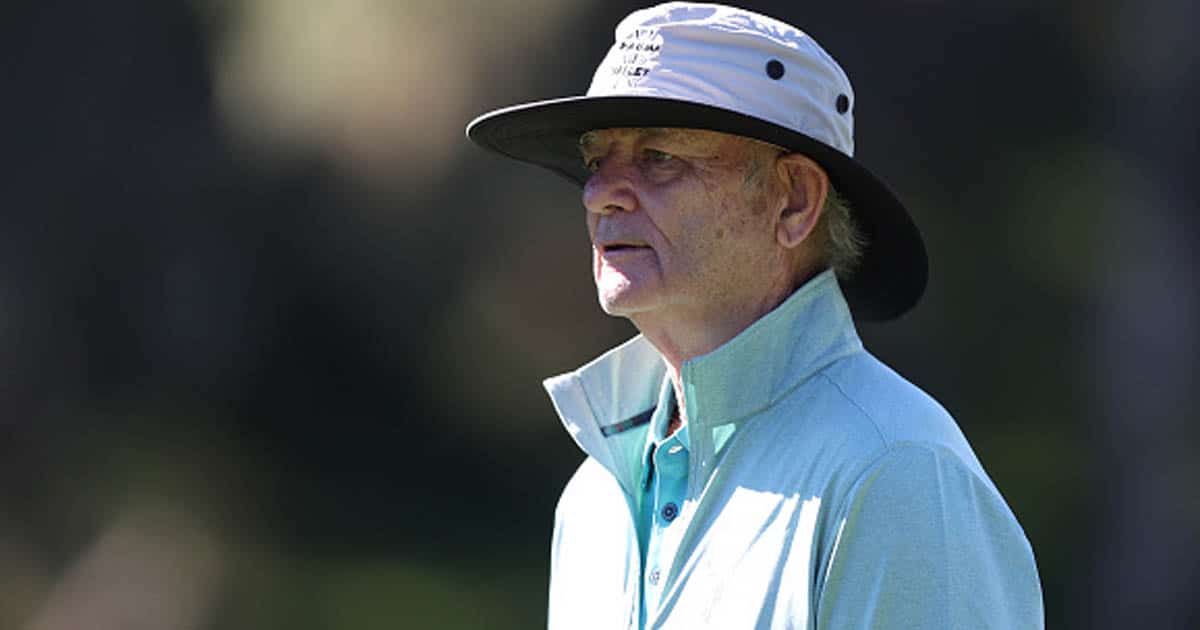 richest comedians Bill Murray looks on during the second round of the AT&T Pebble Beach Pro-Am