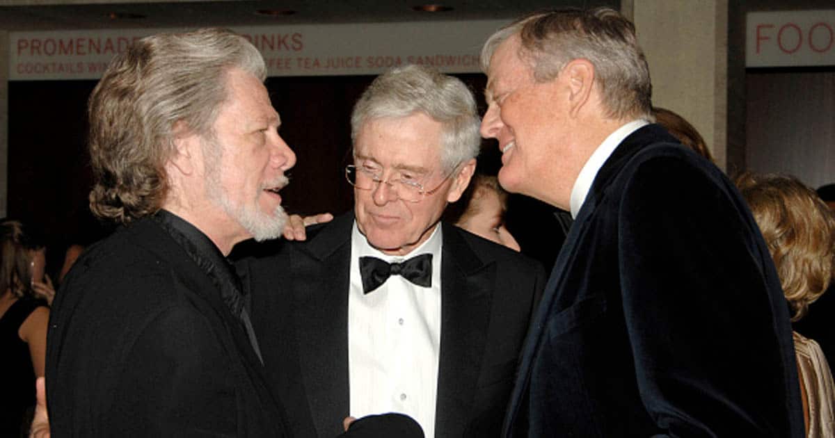 Samuel Ramey, Charles Koch and David Koch attend New York City Opera's Theater Debut Celebration