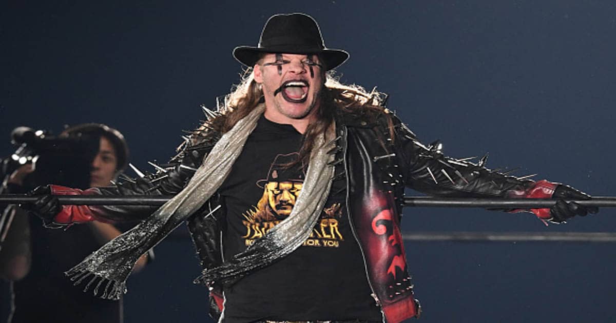 richest wrestlers Chris Jericho looks on during the New Japan Pro-Wrestling 'Wrestle Kingdom 14' 
