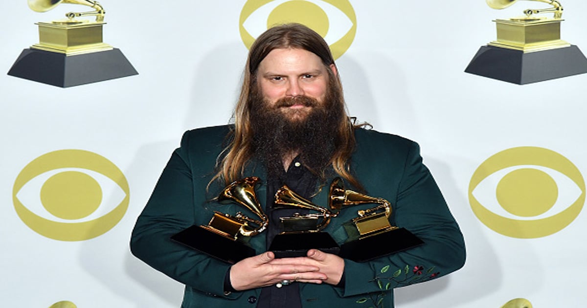 Chris Stapleton, winner of the Best Country Album award for 'From A Room: Volume 1,'