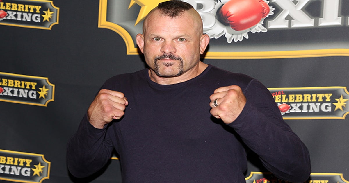 Chuck Liddell poses at the Celebrity Boxing Match between Lamar Odom and Aaron Carter