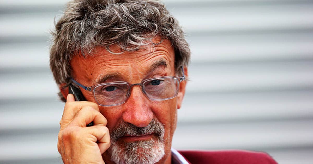 Eddie Jordan is seen following practice for the Monaco Formula One Grand Prix