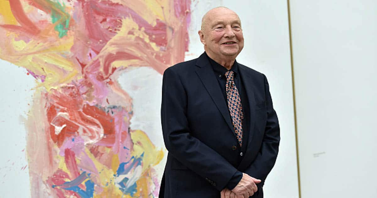 richest painters Artist, painter Prof. Georg Baselitz at the Georg Baselitz art donation photocall 