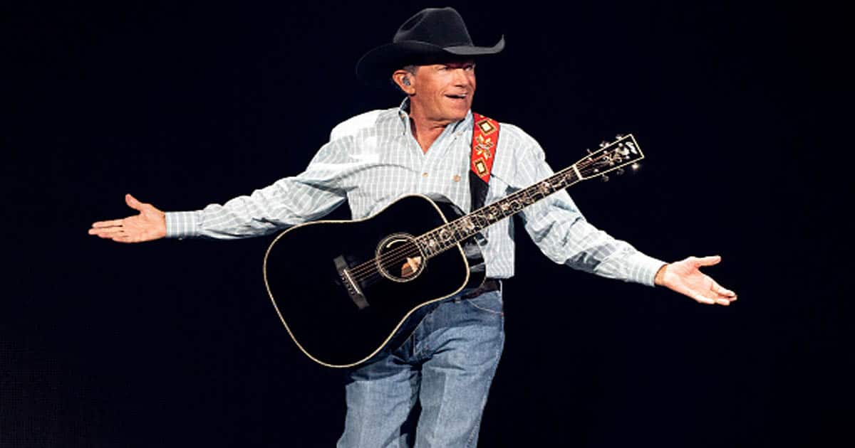 George Strait performs onstage during the 2021 iHeartCountry Festival
