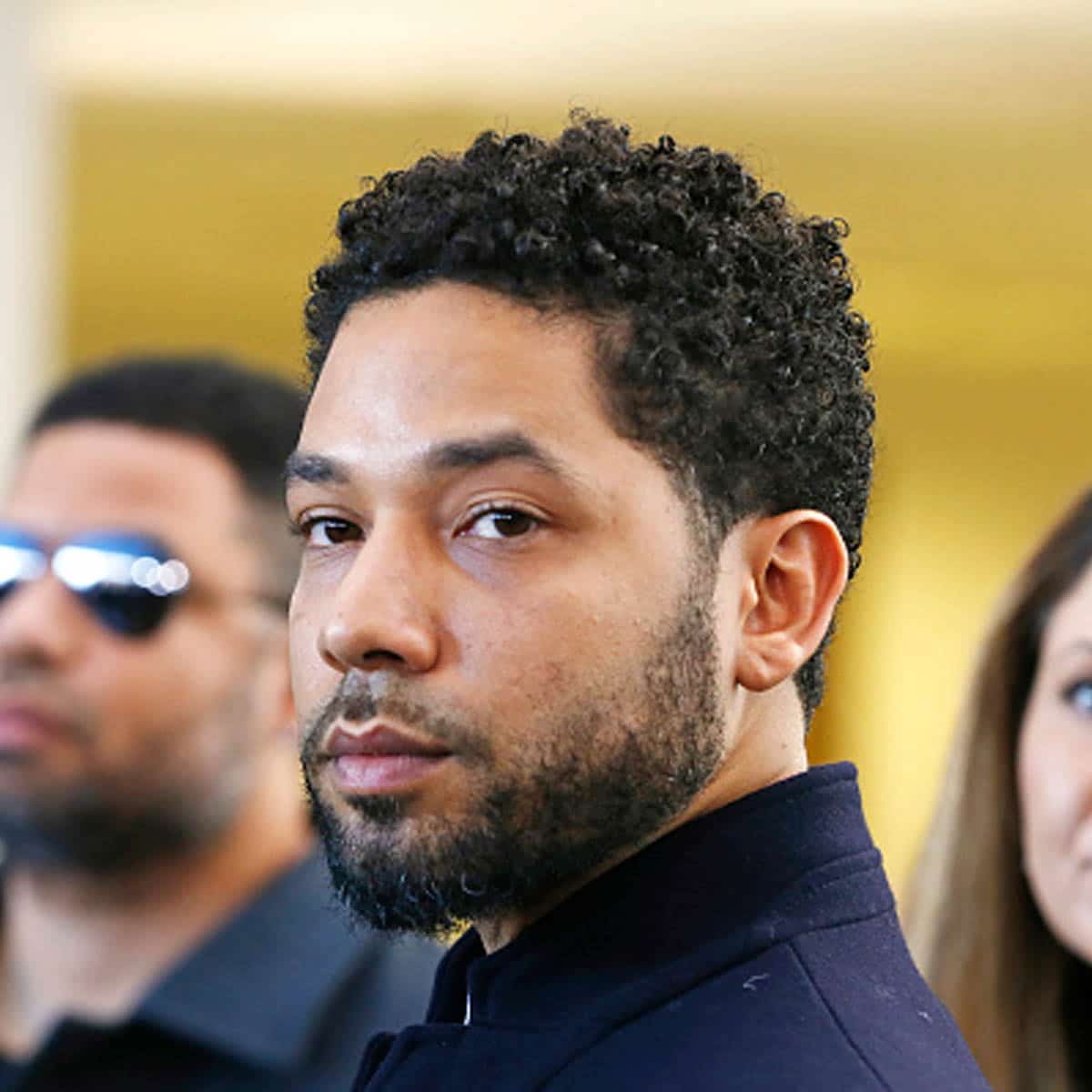 actor jussie smollett in courtroom awaits sentencing