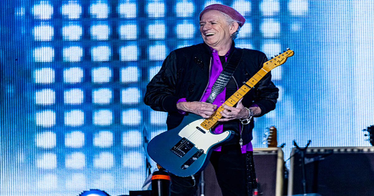 Keith Richards of The Rolling Stones performs in support of their "No Filter Tour"