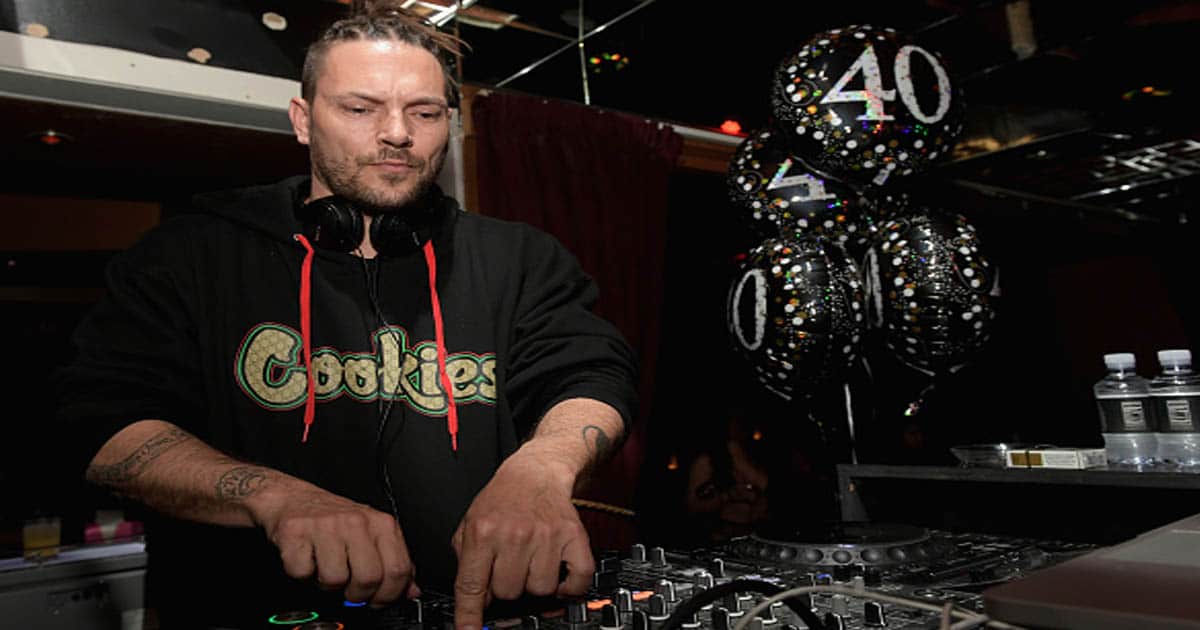 DJ Kevin Federline performs during his birthday celebration at the Crazy Horse III Gentlemen's Club
