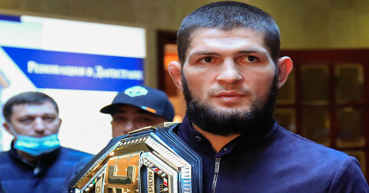 richest mma fighters UFC Lightweight Champion Khabib Nurmagomedov is welcomed at a city airport