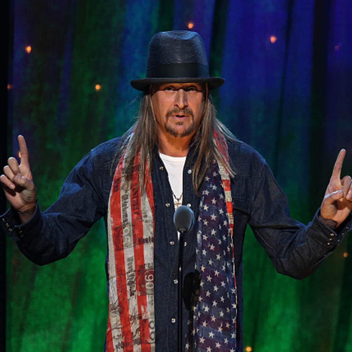 Kid Rock inducts Cheap Trick at the 31st Annual Rock And Roll Hall Of Fame Induction Ceremony