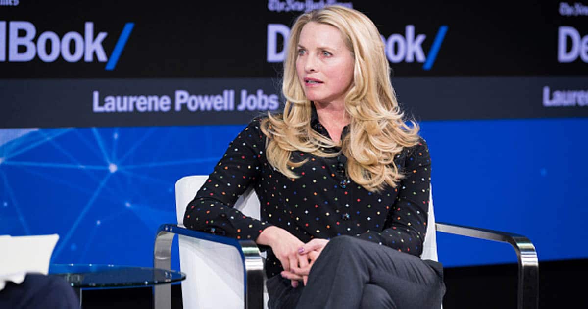 richest women in the world Laurene Powell Jobs speaks onstage during The New York Times 2017 DealBook Conference