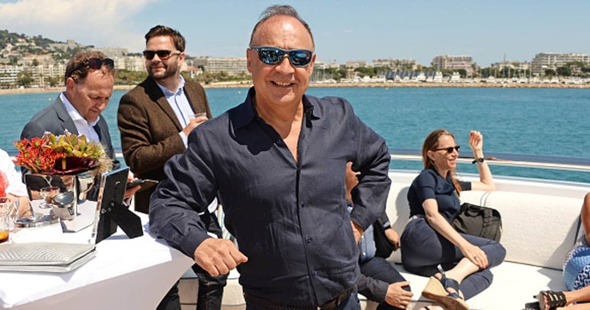 Len Blavatnik attends a private luncheon hosted by Len Blavatnik and Harvey Weinstein