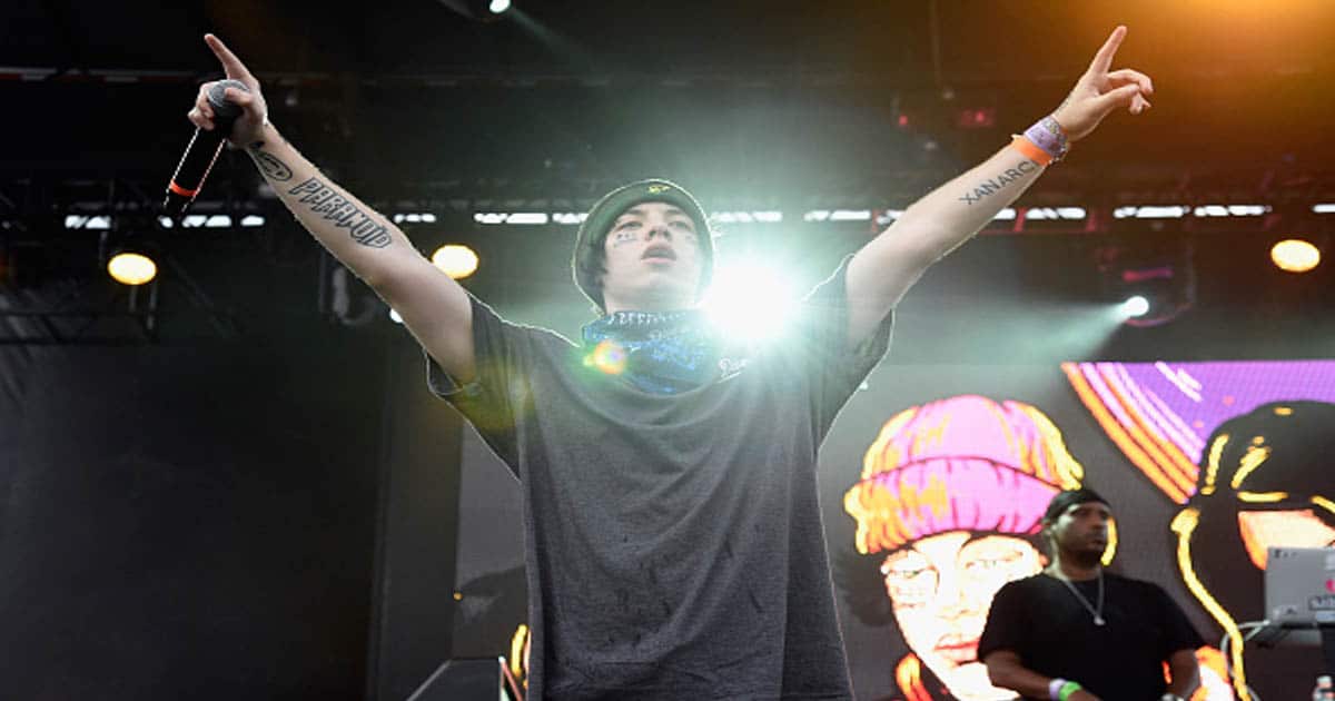 Lil Xan performs onstage during Day 1 of Billboard Hot 100 Festival 2018 