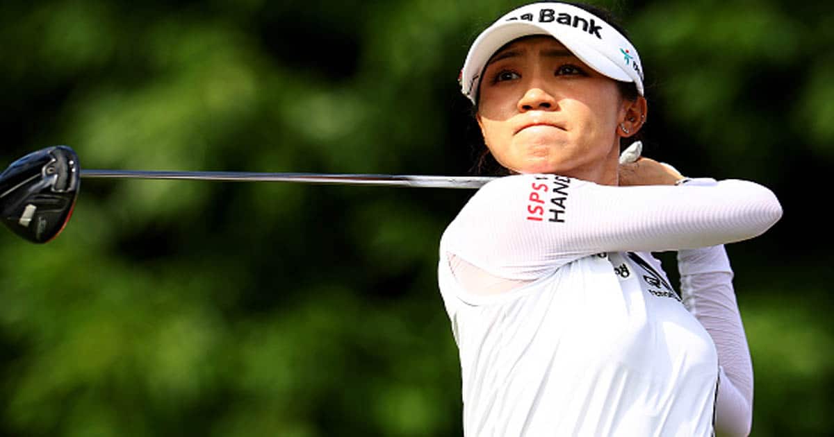 richest lpga players Lydia Ko of New Zealand plays her shot from the third tee 