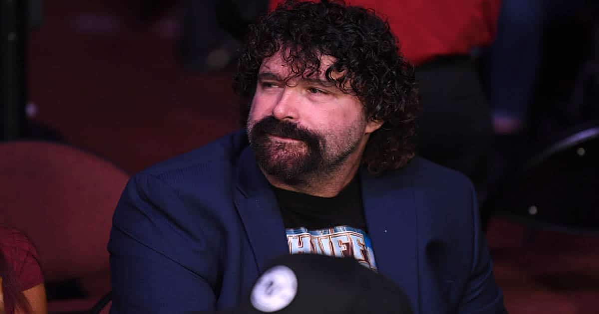 richest wrestlers Mick Foley is seen in attendance during the UFC 232 event