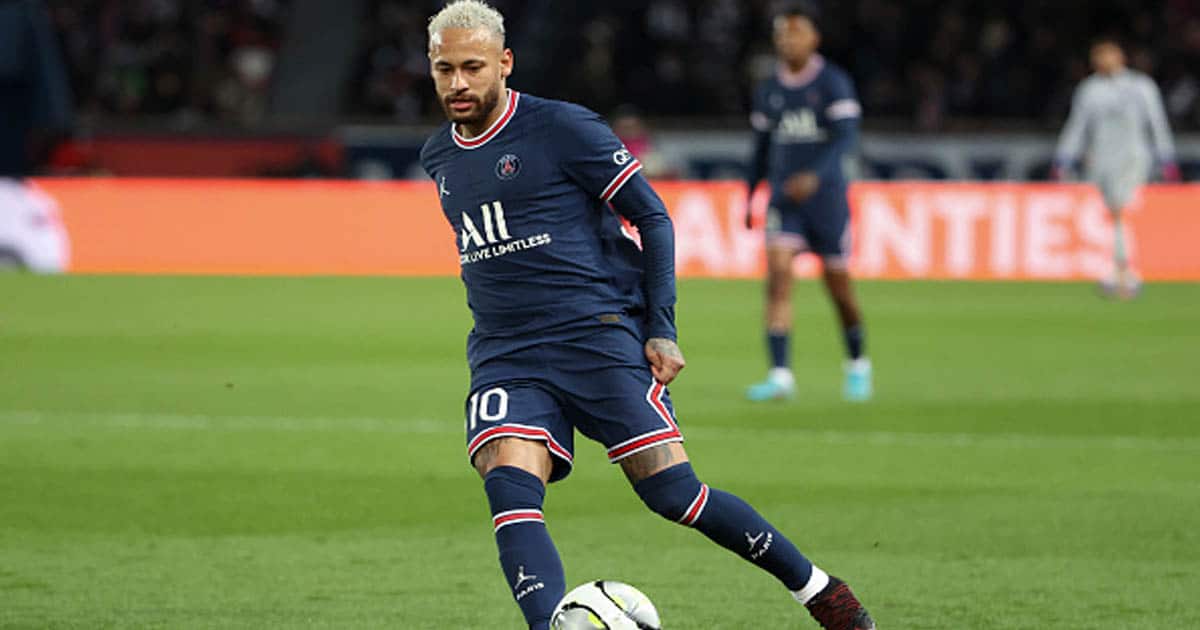 Neymar Jr of PSG during the Ligue 1 Uber Eats match