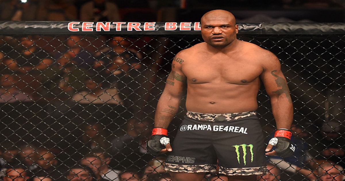 Quinton 'Rampage' Jackson of the United States stands in the Octagon 