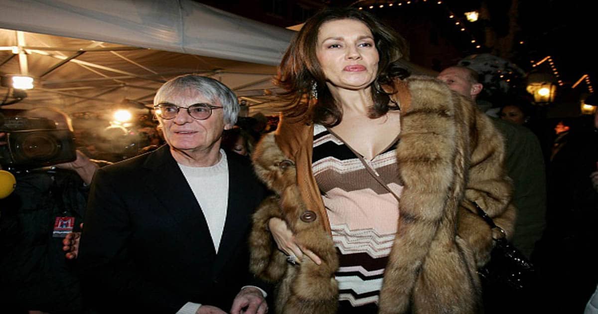 richest models Bernie Ecclestone and his wife Slavica attend the Audi Night party