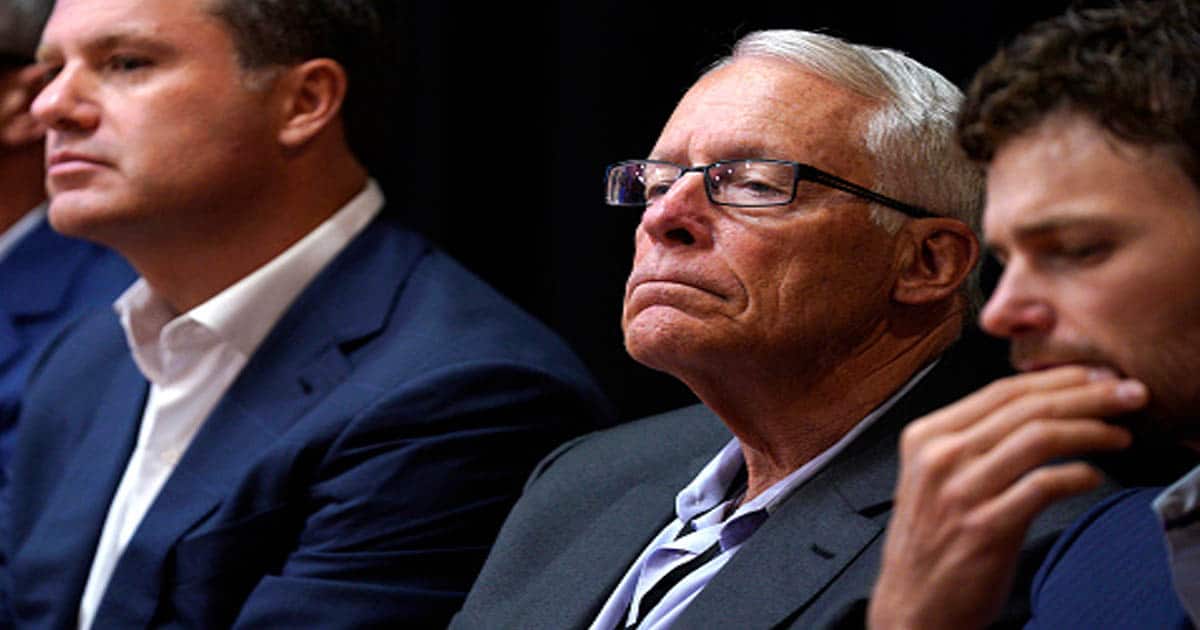 Walmart board member Steuart Walton listens at the Walmart annual formal business and shareholders meeting 