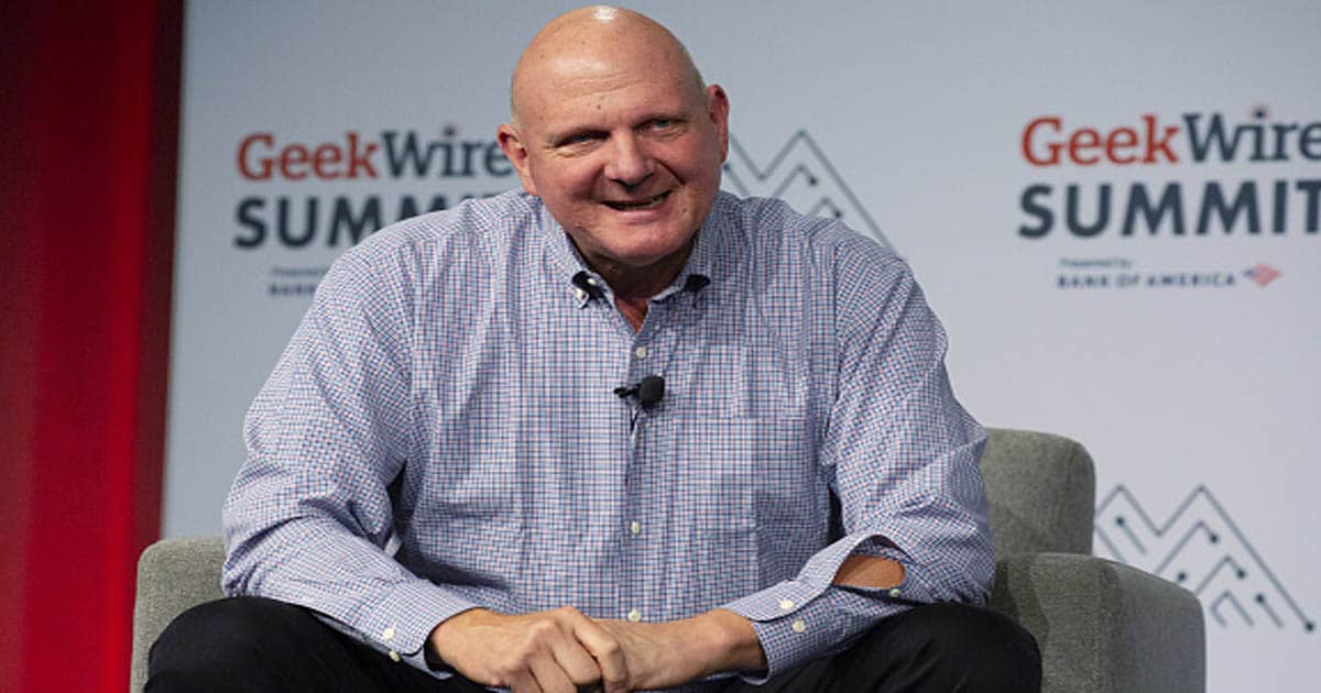 richest sports owners steve ballmer speaks during the GeekWire Summit