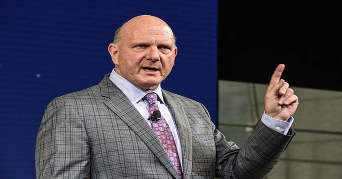 Steve Ballmer, investor, philanthropist and former chief executive officer of Microsoft speaks