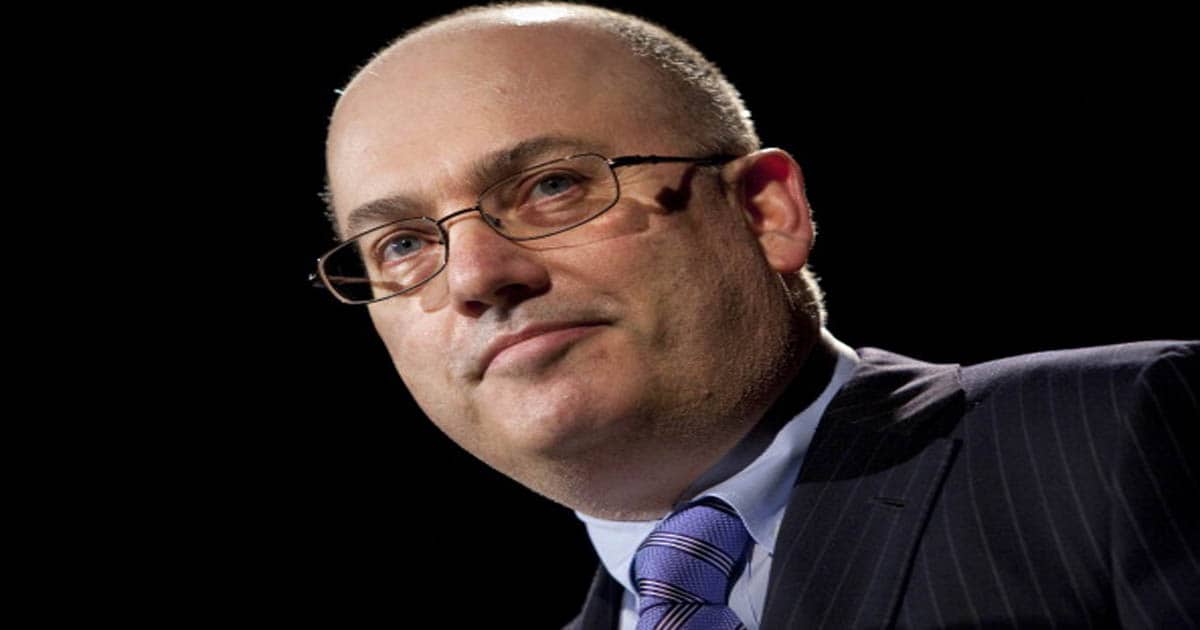 steve cohen speaks during the Robin Hood Veterans Summit