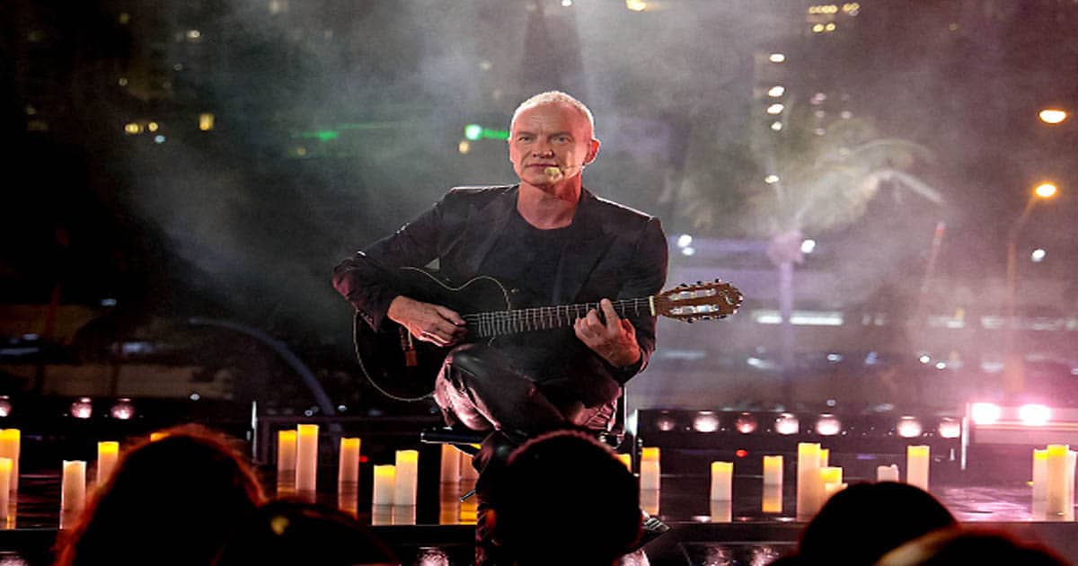 Sting performs during Univision's 34th Edition Of Premio Lo Nuestro a la Música Latina