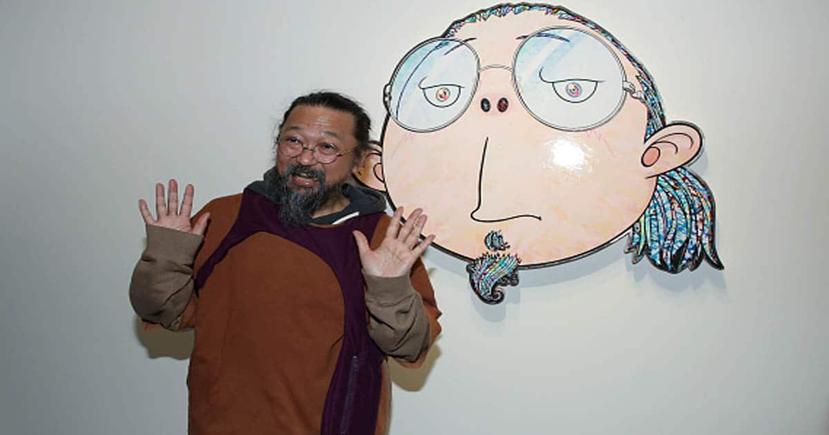 richest painters Takashi Murakami attends his "Baka" Exhibition Preview