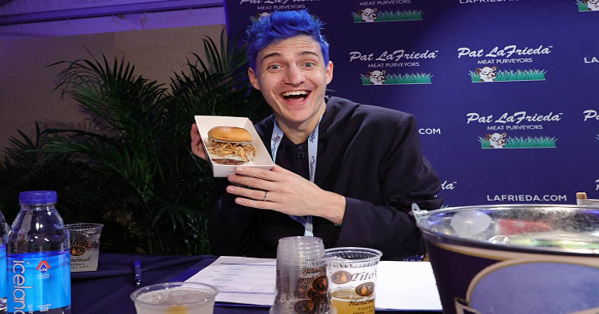 richest esports players Tyler Blevins attends the Blue Moon Burger Bash presented by Pat LaFrieda Meats