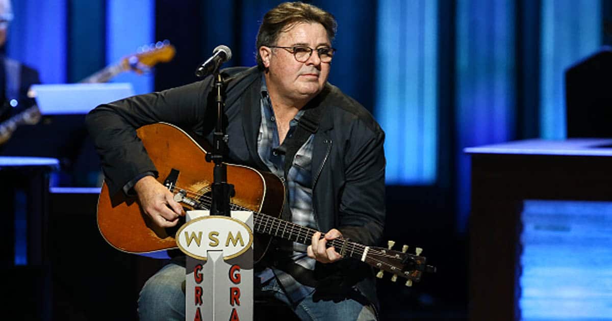 Vince Gill performs on stage during the Grand Ole Opry's 5000th Show