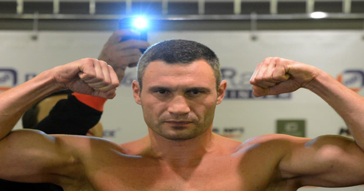 richest boxers Vitali Klitschko from the Ukraine poses for a photo in Moscow