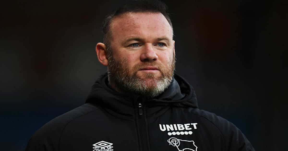 richest soccer players Wayne Rooney, Manager of Derby County looks on as he prepares for a pitch-side interview 